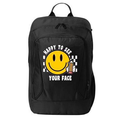 Happy To See Your Face School City Backpack