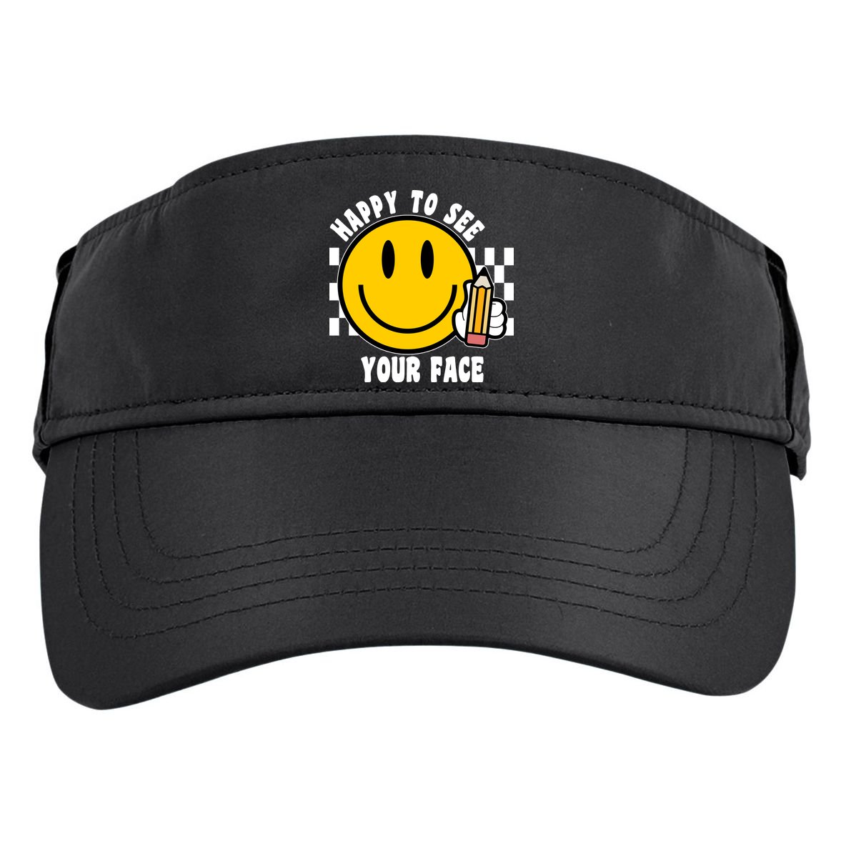 Happy To See Your Face School Adult Drive Performance Visor