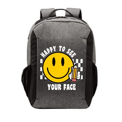 Happy To See Your Face School Vector Backpack