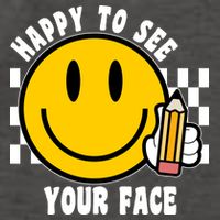 Happy To See Your Face School Vector Backpack