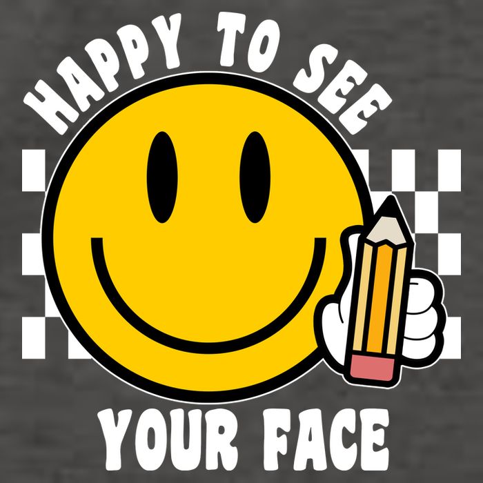 Happy To See Your Face School Vector Backpack
