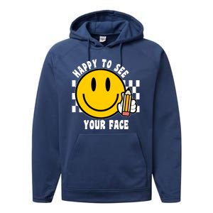 Happy To See Your Face School Performance Fleece Hoodie