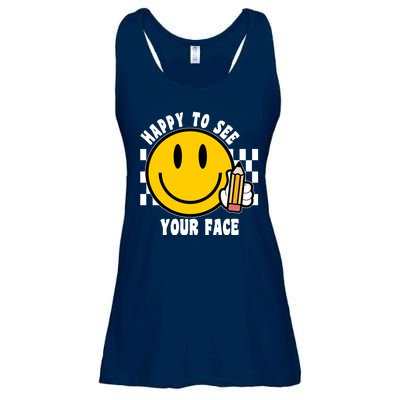 Happy To See Your Face School Ladies Essential Flowy Tank