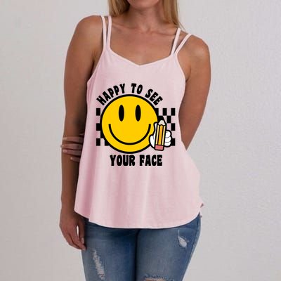 Happy To See Your Face School Women's Strappy Tank