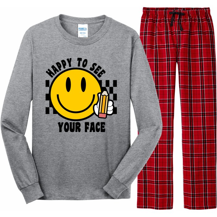 Happy To See Your Face School Long Sleeve Pajama Set