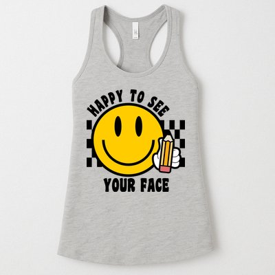 Happy To See Your Face School Womens Tank Top