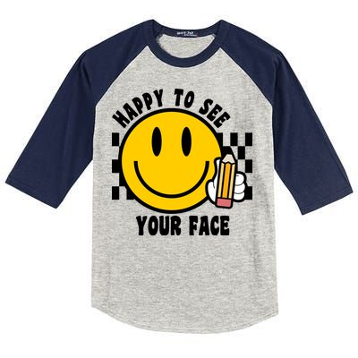Happy To See Your Face School Kids Colorblock Raglan Jersey