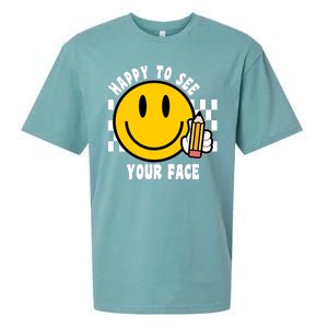 Happy To See Your Face School Sueded Cloud Jersey T-Shirt