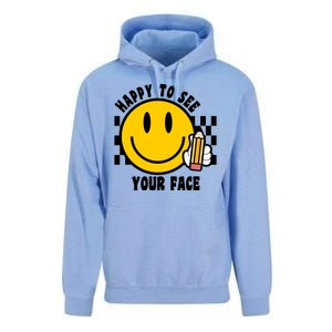 Happy To See Your Face School Unisex Surf Hoodie