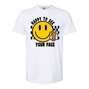 Happy To See Your Face School Softstyle CVC T-Shirt