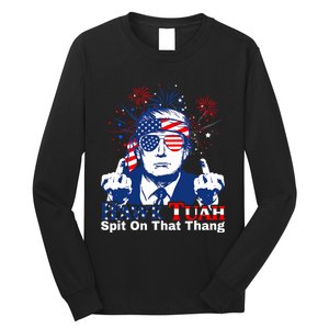 Hawk Tush Spit On That Thing Presidential Candidate Parody Long Sleeve Shirt