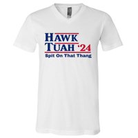 Hawk Tush Spit On That Thang Viral Election Parody V-Neck T-Shirt