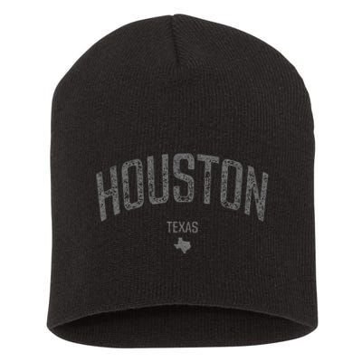 Houston Texas Souvenir Vintage Distressed Texas Houston Short Acrylic Beanie