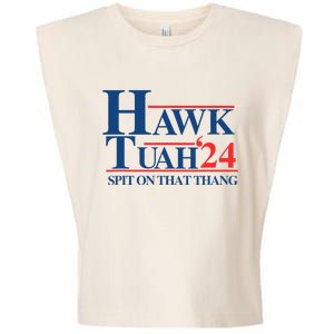 Hawk Tush Spit On That Thang Viral Election President 2024 Garment-Dyed Women's Muscle Tee