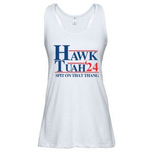 Hawk Tush Spit On That Thang Viral Election President 2024 Ladies Essential Flowy Tank