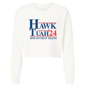 Hawk Tush Spit On That Thang Viral Election President 2024 Cropped Pullover Crew