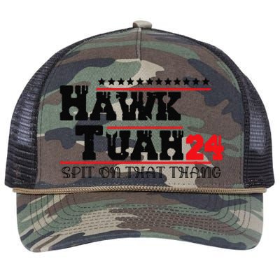 Hawk Tush Spit On That Thing Presidential Candidate Parody Retro Rope Trucker Hat Cap