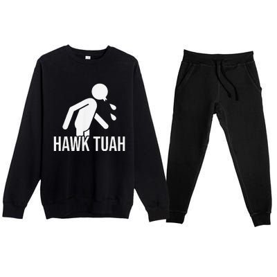 Hawk Tush Spit On That Thing Presidential Candidate Parody Premium Crewneck Sweatsuit Set