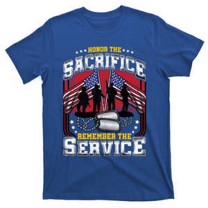 Honor The Sacrifice Remember The Service Us Patriots Gift T-Shirt