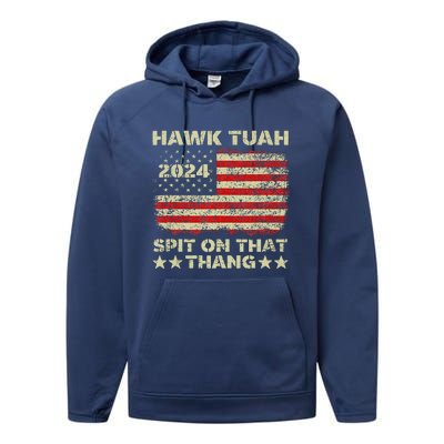 Hawk Tush Spit On That Thing Presidential Candidate Parody Performance Fleece Hoodie