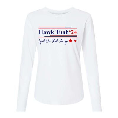 Hawk Tush Spit On That Thang Presidential Womens Cotton Relaxed Long Sleeve T-Shirt