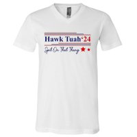 Hawk Tush Spit On That Thang Presidential V-Neck T-Shirt