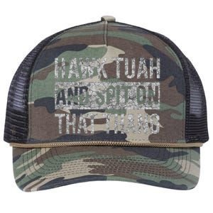 Hawk Tush Spit On That Thing Presidential Candidate Parody Retro Rope Trucker Hat Cap