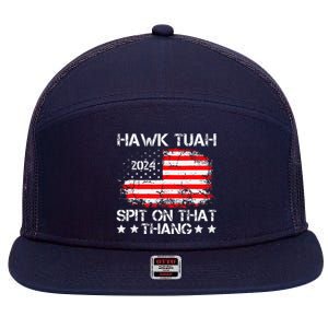 Hawk Tush Spit On That Thing Presidential Candidate Parody 7 Panel Mesh Trucker Snapback Hat