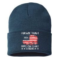 Hawk Tush Spit On That Thing Presidential Candidate Parody Sustainable Knit Beanie