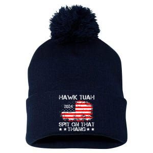 Hawk Tush Spit On That Thing Presidential Candidate Parody Pom Pom 12in Knit Beanie