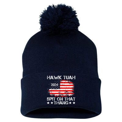 Hawk Tush Spit On That Thing Presidential Candidate Parody Pom Pom 12in Knit Beanie