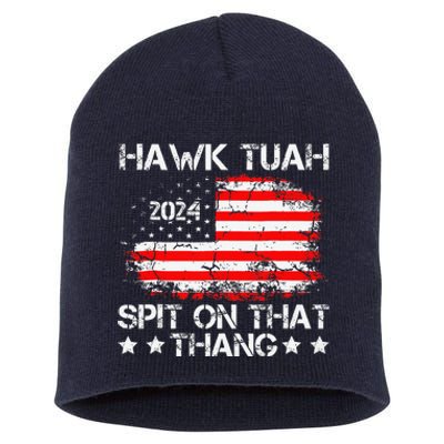 Hawk Tush Spit On That Thing Presidential Candidate Parody Short Acrylic Beanie