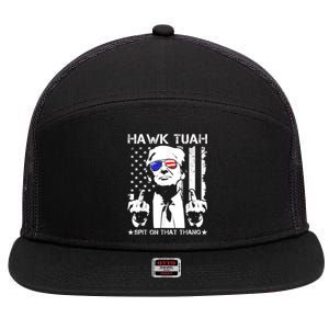 Hawk Tush Spit On That Thang Viral Election Parody 7 Panel Mesh Trucker Snapback Hat