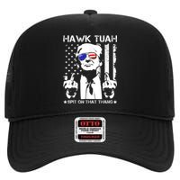 Hawk Tush Spit On That Thang Viral Election Parody High Crown Mesh Back Trucker Hat