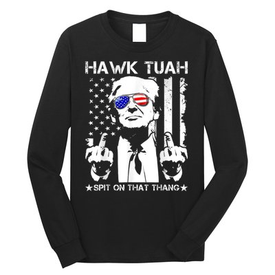 Hawk Tush Spit On That Thang Viral Election Parody Long Sleeve Shirt