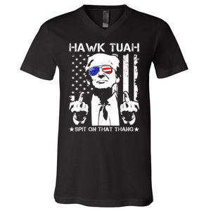 Hawk Tush Spit On That Thang Viral Election Parody V-Neck T-Shirt