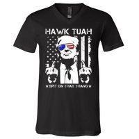 Hawk Tush Spit On That Thang Viral Election Parody V-Neck T-Shirt