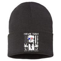 Hawk Tush Spit On That Thang Viral Election Parody Sustainable Knit Beanie