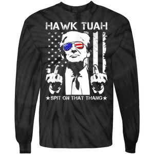 Hawk Tush Spit On That Thang Viral Election Parody Tie-Dye Long Sleeve Shirt