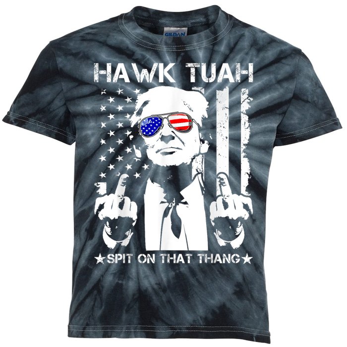 Hawk Tush Spit On That Thang Viral Election Parody Kids Tie-Dye T-Shirt