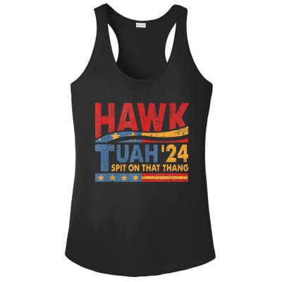 Hawk Tush Spit On That Thing Presidential Candidate Parody Ladies PosiCharge Competitor Racerback Tank