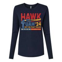 Hawk Tush Spit On That Thing Presidential Candidate Parody Womens Cotton Relaxed Long Sleeve T-Shirt