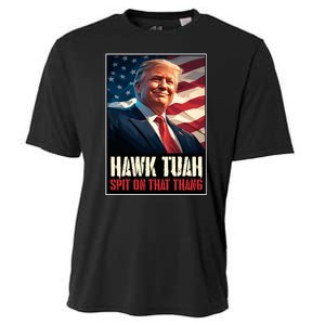 Hawk Tush Spit On That Thang Viral Election Parody Cooling Performance Crew T-Shirt