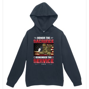 Honor The Sacrifice Remember The Service Veteran Great Gift Urban Pullover Hoodie