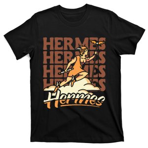 Hermes The Swiftfooted Greek God Of Commerce & Messages T-Shirt