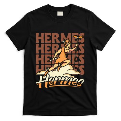 Hermes The Swiftfooted Greek God Of Commerce & Messages T-Shirt