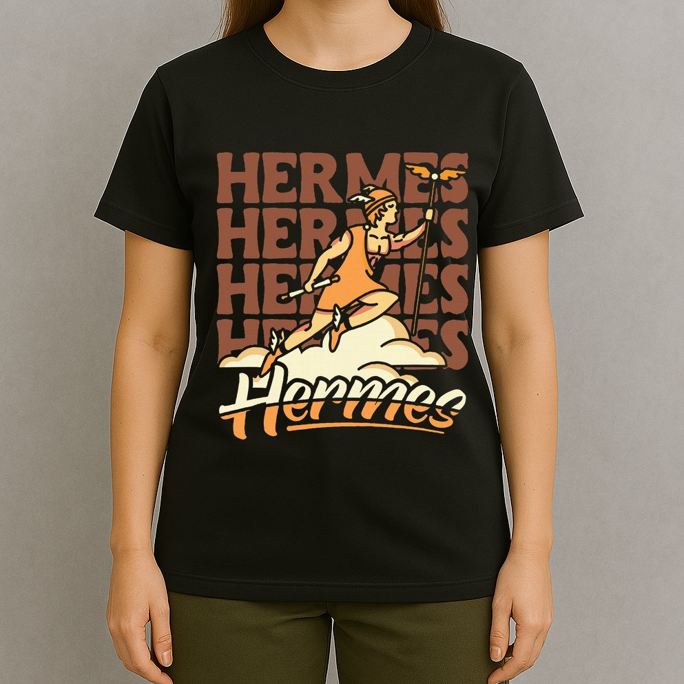 Hermes The Swiftfooted Greek God Of Commerce & Messages T-Shirt