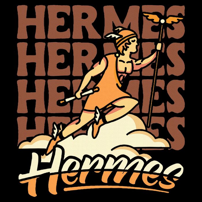 Hermes The Swiftfooted Greek God Of Commerce & Messages Bucket Hat