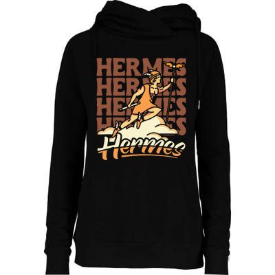 Hermes The Swiftfooted Greek God Of Commerce & Messages Womens Funnel Neck Pullover Hood