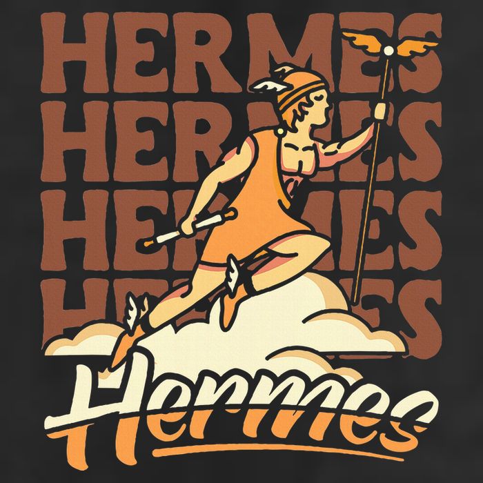 Hermes The Swiftfooted Greek God Of Commerce & Messages 25L Jumbo Tote